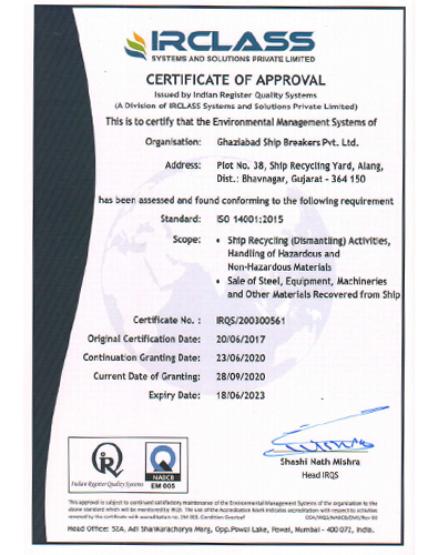 irclass-certificate-0f-approval-Ghaziabad-Ship-breakers